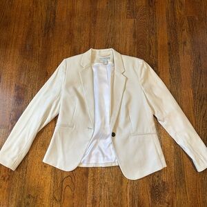 H&M cream blazer